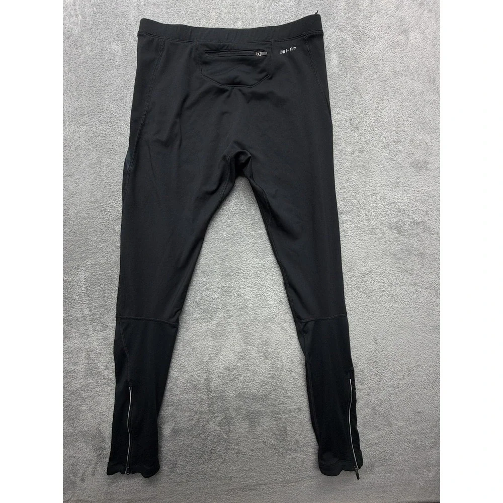 Nike Dri-FIT Pants Womens Medium Black Compression Running Leggings‎ 453472-010